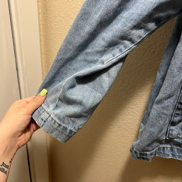 Old Navy Button Front Denim Jean Jacket Medium Wash Plus Size XXL - Picture 7 of 11